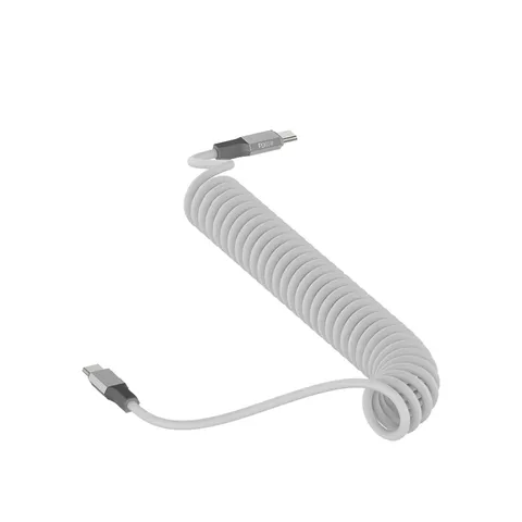 Dây Sạc Nhanh Ô Tô RECCI RS25 - Tẩu Sạc Lò Xò Chất Liệu Silicone 65W, Thiết Kế Tiện Lợi, Bảo Hành 1 Năm