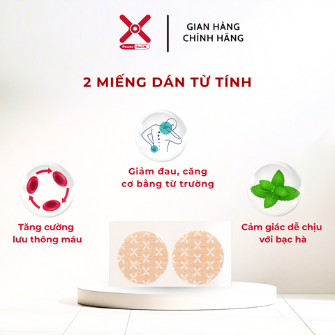 Combo Giảm Đau Mỏi Powerful-X: 3 Gói Recovery Cream 2ML & 2 Miếng Dán Từ Tính Magnetic Patch - Phục Hồi Như Chớp