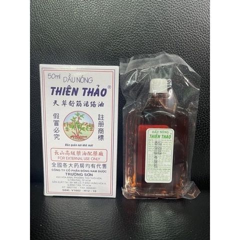 Dầu Nóng Thiên Thảo Trường Sơn 50ML - Giảm Đau Nhức, Hỗ Trợ Xoa Bóp Từ Thiên Nhiên, Thư Giãn Cơ Thể Tối Đa