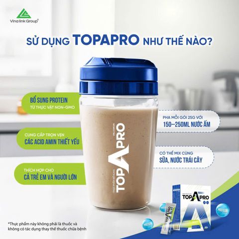 Bột Dinh Dưỡng TopApro Organic 350g - Protein Thực Vật, Hỗ Trợ Tăng Cơ, Dinh Dưỡng Khỏe Mạnh, Thuần Chay Không GMO