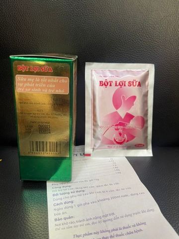 Bột Lợi Sữa Lava Hộp 6 Gói - Bổ máu và tăng tiết sữa cho phụ nữ sau sinh - Giải pháp tiện lợi cho mẹ và bé