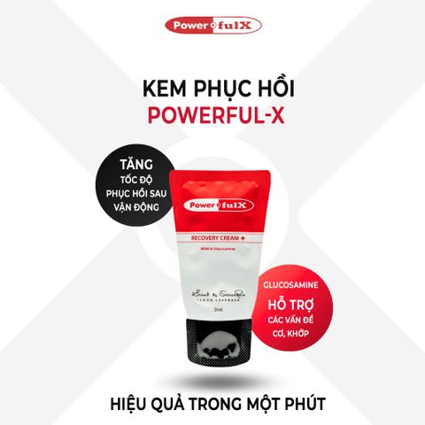 Kem Phục Hồi Powerful-X Recovery Cream+ Hàn Quốc - Giảm Đau Cơ Khớp, Thư Giãn Sau Tập Luyện, Gói 2ML