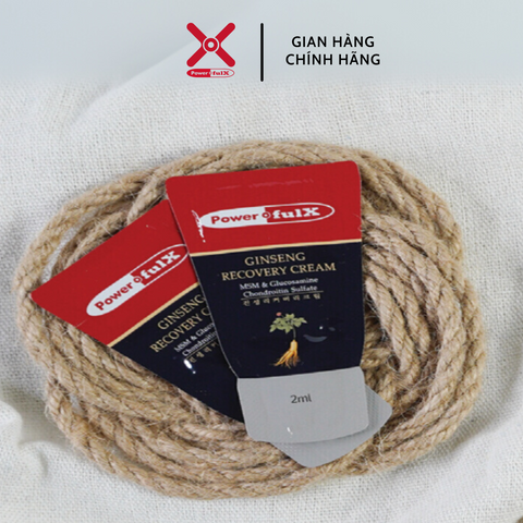 Combo 5 Gói 2ml Kem Phục Hồi Nhân Sâm Powerful-X Ginseng Recovery Cream - Giảm Đau, Ủ Da, Hỗ Trợ Tăng Cường Cơ Khớp Hàn Quốc
