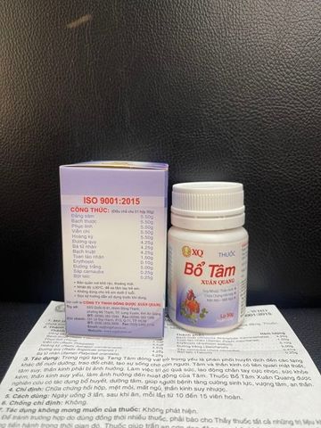 Viên uống Bổ Tâm Xuân Quang 50g - Hỗ trợ an thần, cải thiện giấc ngủ, giảm mệt mỏi và căng thẳng từ thảo dược tự nhiên
