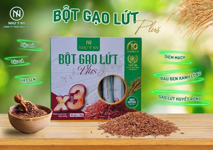 Bột Gạo Lứt Như Ý Plus X3 - Hỗ Trợ Giảm Cân, Giảm Mỡ, Dùng Thay Bữa Ăn - Hộp 20 Gói 28g Cho Sức Khỏe Tốt Nhất