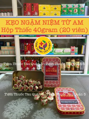 Kẹo Ngậm Tỳ Bà Niệm Từ Am Hiếu Tử - Giảm Khó Chịu Cổ Họng, Hương Vị Quất Chanh Ngọt Nhẹ - Hộp 60g