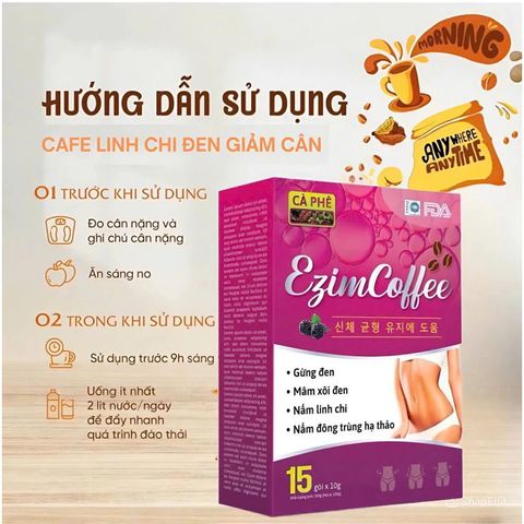 Cà Phê Giảm Cân Đông Trùng Linh Chi Đen - Giúp Đốt Mỡ, Thon Gọn Vóc Dáng Với Gừng Đen, Mâm Xôi Đen - Công Thức Từ Thiên Nhiên Khỏe Mạnh.