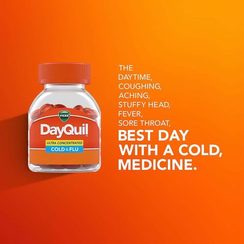 Vicks DayQuil & NyQuil Thuốc Cảm Lạnh & Cúm Cho Trẻ Em - Viên Nén Dễ Uống 48v, Giảm Ho, Nghẹt Mũi, Đau Họng