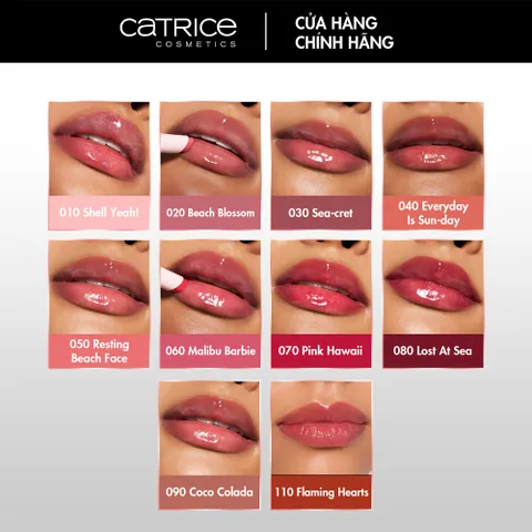 Son Dưỡng Có Màu Catrice Melt & Shine Juicy Lip Balm 070 Pink Hawaii 1.3g - Chăm Sóc Môi, Cung Cấp Độ ẩm, Màu Sắc Tươi Tắn