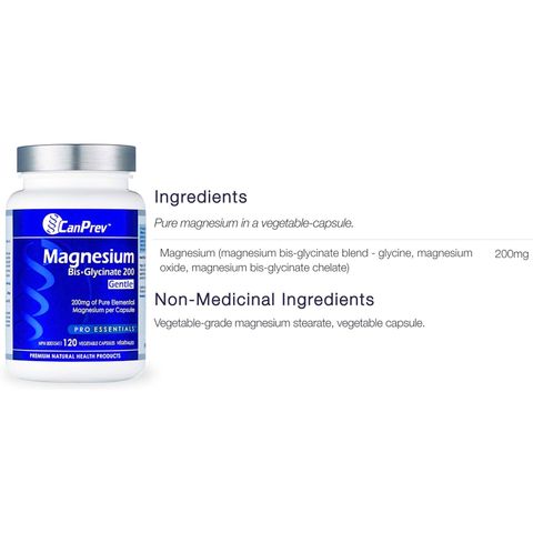 Viên uống Magnesium Bisglycinate CanPrev - Tăng Cường Trí Nhớ, Giảm Căng Thẳng, Hỗ Trợ Sức Khỏe Cơ Bắp (Hộp 120-240 viên)