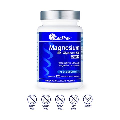 Viên uống Magnesium Bisglycinate CanPrev - Tăng Cường Trí Nhớ, Giảm Căng Thẳng, Hỗ Trợ Sức Khỏe Cơ Bắp (Hộp 120-240 viên)