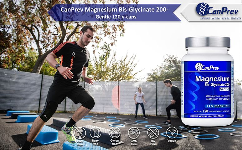Viên uống Magnesium Bisglycinate CanPrev - Tăng Cường Trí Nhớ, Giảm Căng Thẳng, Hỗ Trợ Sức Khỏe Cơ Bắp (Hộp 120-240 viên)