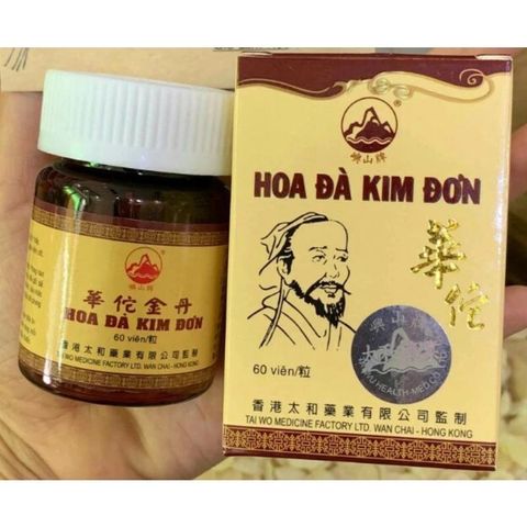 Viên uống hỗ trợ xương khớp Hoa Đà Kim Đơn - 60 viên - Sản phẩm tự nhiên từ Hong Kong cho sức khỏe xương khớp hiệu quả