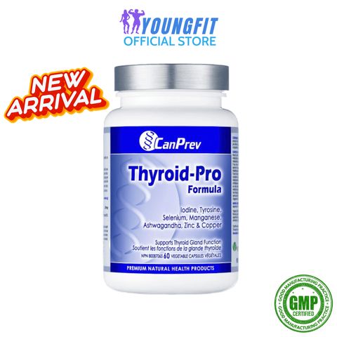Viên Uống Thyroid-Pro CanPrev Hỗ Trợ Tuyến Giáp Ổn Định Sức Khỏe Tinh Thần - Hộp 60 Viên Nhộng Từ Canada
