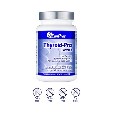 Viên Uống Thyroid-Pro CanPrev Hỗ Trợ Tuyến Giáp Ổn Định Sức Khỏe Tinh Thần - Hộp 60 Viên Nhộng Từ Canada