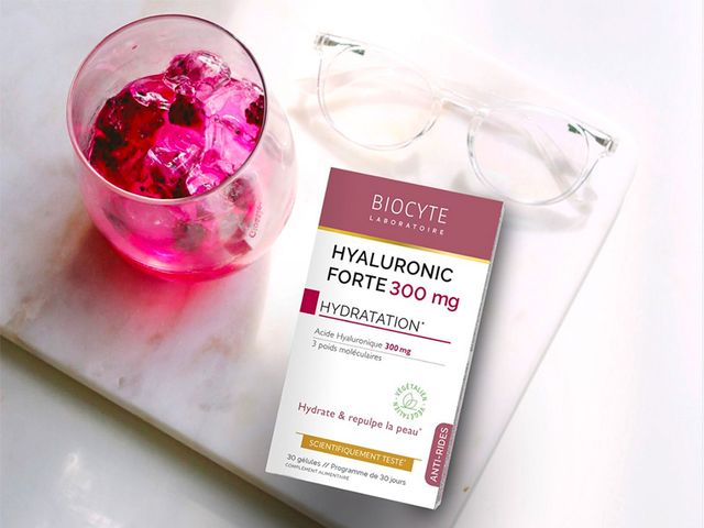 Viên uống bổ sung Hyaluronic Acid 300mg Hyaluronic Forte - Biocyte, Hỗ trợ cải thiện độ ẩm và độ đàn hồi cho da, 30 viên