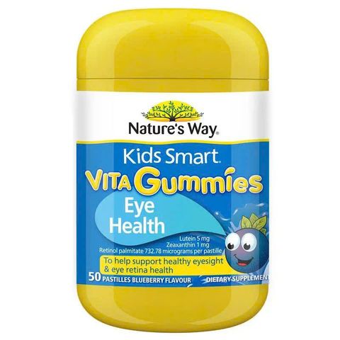 Kẹo nhai bảo vệ mắt Nature's Way Kids Smart Vita Gummies - Giúp tăng cường thị lực và ngăn ngừa ánh sáng xanh cho trẻ em, 50 viên