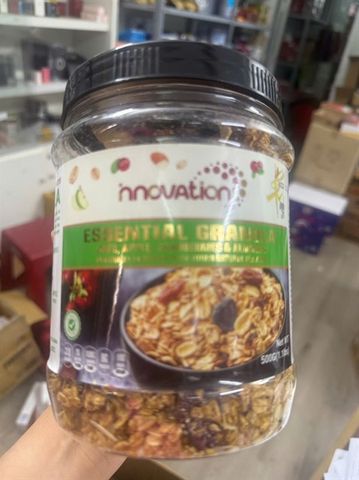 Ngũ Cốc Granola Vị Trái Cây 500g - Hương Vị Táo Xanh Tự Nhiên, Ngon Miệng và Dinh Dưỡng Cho Bữa Sáng Hoàn Hảo