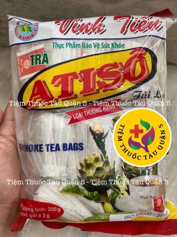 Trà Atiso Vĩnh Tiến Xanh-Đỏ 100 Túi Lọc - Trà Thảo Mộc Giải Độc, Tăng Cường Tiêu Hóa, Hỗ Trợ Gan, Thương Hiệu Việt Nam