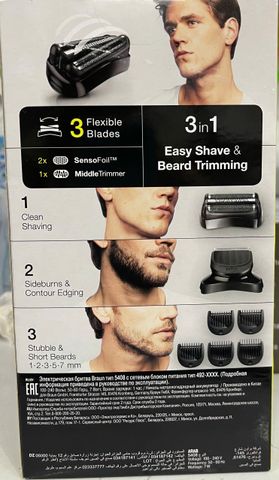 Máy Cạo Râu Điện Braun Series 3 300BT - 3 Trong 1, Tỉa và Cạo Râu Chính Xác, Sạc Nhanh, Lưỡi Cắt Linh Hoạt, Màu Đen