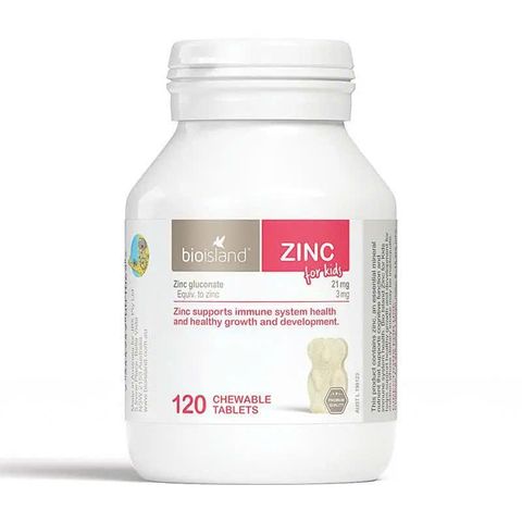 Viên Kẽm Bio Island Zinc 120 Viên Nhai Dành Cho Trẻ Em - Thực Phẩm Chức Năng Hàng Úc Tăng Cường Sức Khỏe