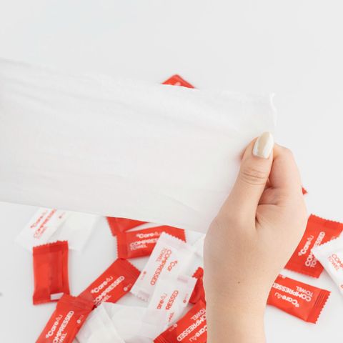 Combo 10 Túi Khăn Nén Care4u - Khăn Vệ Sinh Tiện Lợi, An Toàn, Thân Thiện Môi Trường, Dễ Dàng Sử Dụng Khi Đi Du Lịch, Làm Việc