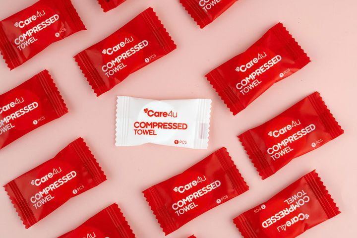 Combo 10 Túi Khăn Nén Care4u - Khăn Vệ Sinh Tiện Lợi, An Toàn, Thân Thiện Môi Trường, Dễ Dàng Sử Dụng Khi Đi Du Lịch, Làm Việc