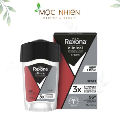 Lăn Khử Mùi Rexona Men Clinical Protection Antiperspirant Deodorant Sport 48g - Kiểm Soát Mồ Hôi Hiệu Quả, Thể Thao, Nam Giới