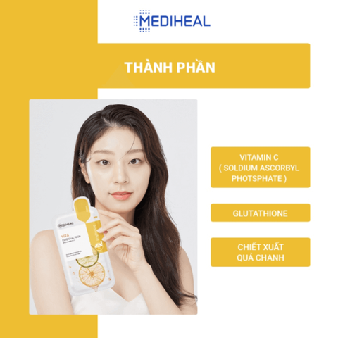 Mặt Nạ Giấy Mediheal Essential Mask Hộp 10 Miếng 24ml - Chăm Sóc Da, Cấp Ẩm, Giảm Mụn, Làm Sáng Da, Phù Hợp Mọi Loại Da