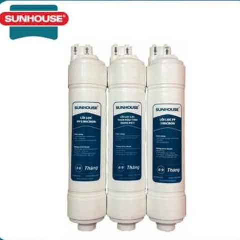Bộ Lõi Lọc Nước 123 Đúc Nối Nhanh Sunhouse - Giải Pháp Lọc Nước Sạch Cho Gia Đình, Chất Lượng Cao, Tiện Lợi