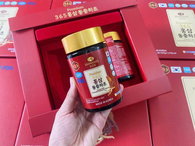 Cao Hồng Sâm Đông Trùng Hạ Thảo 365 DeaHan - Bộ 2 Lọ 250g Tăng Cường Sức Khỏe, Tăng Cường Trí Não, Quà Tặng Ý Nghĩa