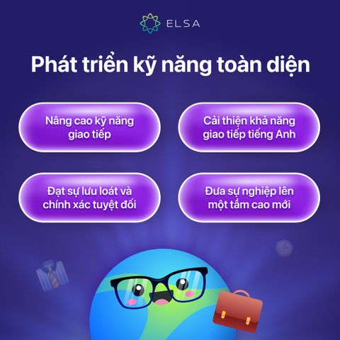 Khóa Học ELSA Premium Trọn Đời - Học Tiếng Anh Qua AI Role Play, Phân Tích Giọng Nói và Toàn Bộ Tài Liệu IELTS/TOEIC