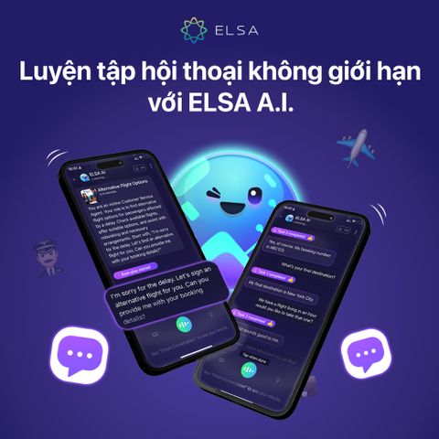 Phần mềm ELSA Premium - Trọn bộ học tiếng Anh với ELSA Pro, AI, Speech Analyzer - Hỗ trợ luyện thi IELTS, TOEIC 3 tháng