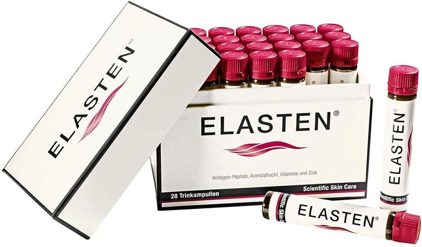 Collagen Elasten - Tăng Cường Da Sáng Mịn, Ngăn Ngừa Lão Hóa, Tóc Khoẻ Mạnh (Hộp 28 ống x 25ml) từ Đức