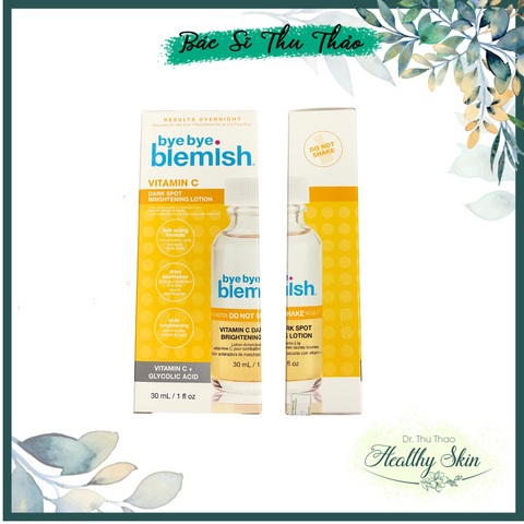 [30mL] Chấm thâm mụn Bye Bye Blemish Vitamin C Dark Spot Brightening Lotion
