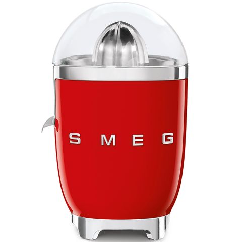 Máy Vắt Cam SMEG CJF11RDEU - Thiết Kế Sang Trọng, Công Suất 80W, Chất Liệu Thép Không Gỉ, Made in Italy
