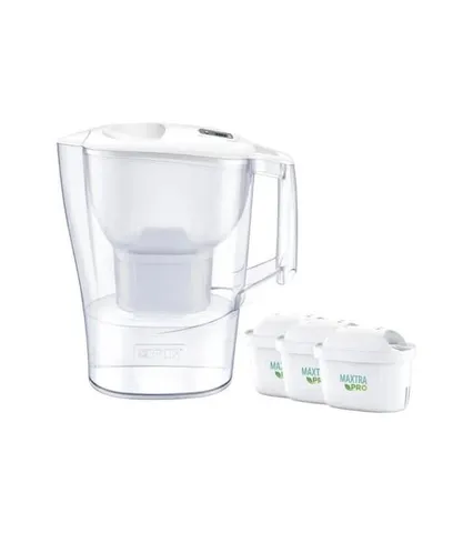 Bình Lọc Nước BRITA Aluna MX Pro Trắng 2.4L Kèm 3 Lõi Lọc Maxtra Pro - An Toàn, Tiện Lợi và Bảo Vệ Sức Khỏe
