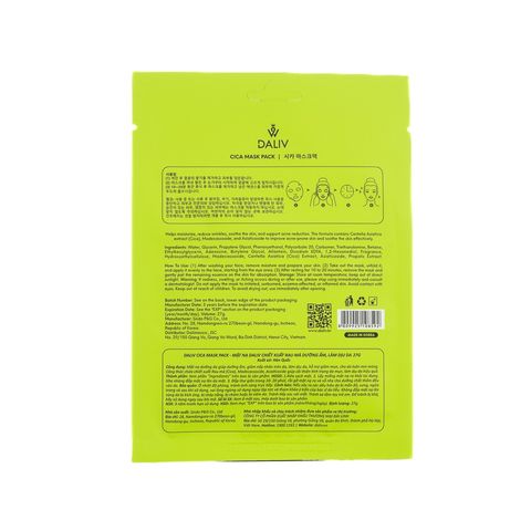 Combo 10 Mặt Nạ Dưỡng Ẩm Daliv Hàn Quốc - Mặt Nạ Collagen Cấp Nước, Phục Hồi Da Mệt Mỏi, Thích Hợp Mọi Loại Da