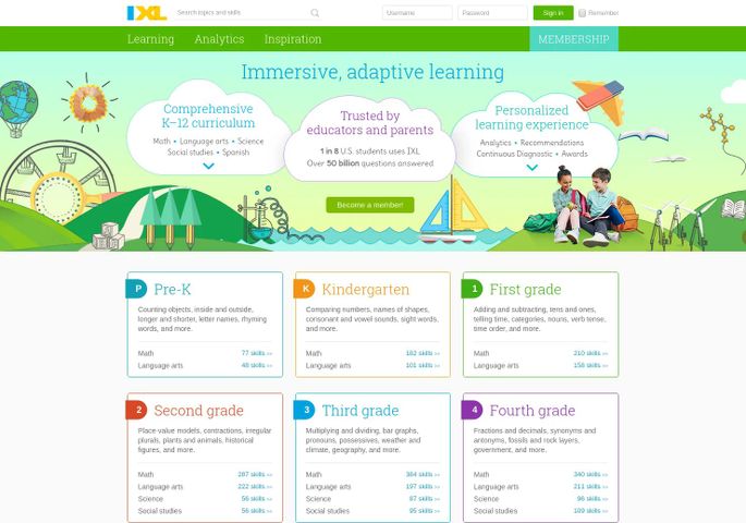IXL Toàn Diện 4 Môn Học: Toán, Ngữ Văn, Khoa Học, Nghiên Cứu Xã Hội Bằng Tiếng Anh -1 Năm