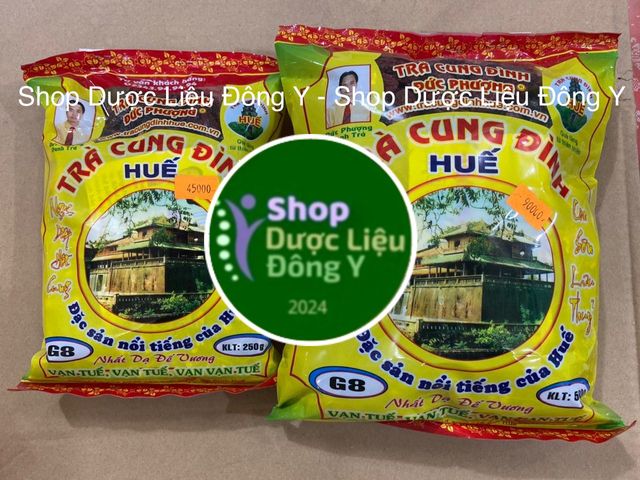 Trà Cung Đình Huế G8 Thảo Dược - 250g Giảm Cân, Thanh Nhiệt, Tốt Cho Tim Mạch và Da, Đặc Sản Việt Nam
