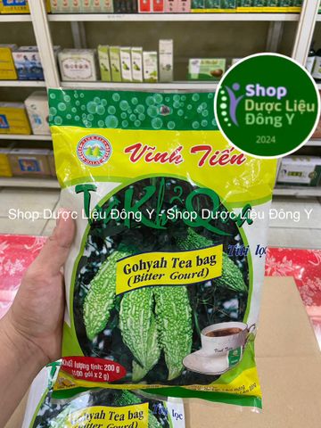 Trà Khổ Qua Vĩnh Tiến 100 Túi Lọc - Trà Thảo Mộc Giải Nhiệt, Ngừa Tiểu Đường, Xuất Xứ Việt Nam