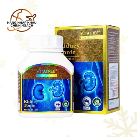 Viên Uống Hỗ Trợ Thận Vitatree Kidney Tonic 100 Viên - Sản Phẩm Nhập Khẩu Chính Ngạch Từ Úc, Tăng Cường Chức Năng Thận 307151