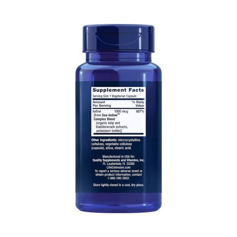 Viên Uống Iodine Sea Life Extension - Hỗ Trợ Sức Khỏe Tuyến Giáp & Tăng Đề Kháng - Hộp 60 Viên Nhộng Mỹ