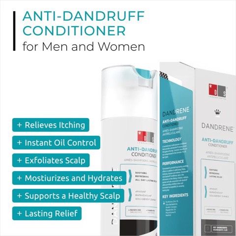 Dầu Xả Dandrene® Chống Gàu & Tẩy Tế Bào Chết - Kiểm Soát Ngứa Da Đầu, Dưỡng Ẩm Tóc An Toàn, Sản Phẩm Da Liễu Chuyên Dụng