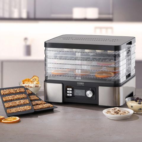 Máy Sấy Thực Phẩm Caso DH 450 - Sấy Hoa Quả & Thực Phẩm Tươi Ngon Tại Nhà - Thiết Kế Đẳng Cấp Từ Đức, Kiểm Soát Nhiệt Độ Chính Xác
