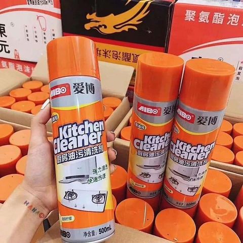 Bình Xịt Tẩy Rửa Bếp Đa Năng 500ml - Chai Xịt Cam Hương Thơm, Công Nghệ Tạo Bọt Vệ Sinh Hiệu Quả, An Toàn Cho Người Sử Dụng