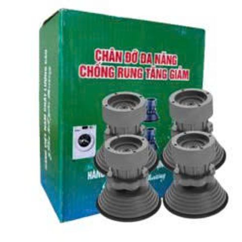 Chân Đỡ Đa Năng Chống Rung Tăng Giảm 4 Cái - Giải Pháp Ổn Định Thiết Bị Nhà Bếp, Dễ Dàng Lắp Đặt, Chất Liệu Bền Bỉ