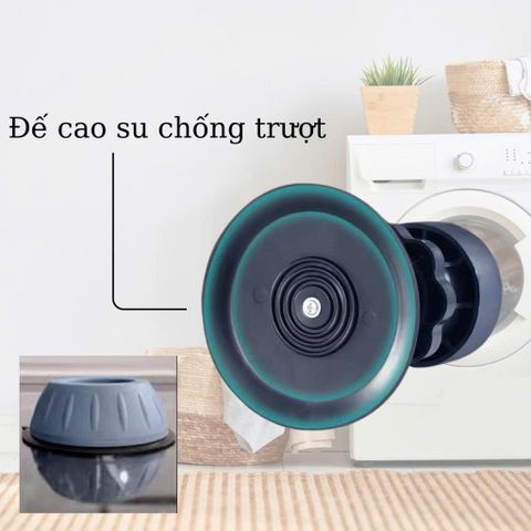 Chân Đỡ Đa Năng Chống Rung Tăng Giảm 4 Cái - Giải Pháp Ổn Định Thiết Bị Nhà Bếp, Dễ Dàng Lắp Đặt, Chất Liệu Bền Bỉ