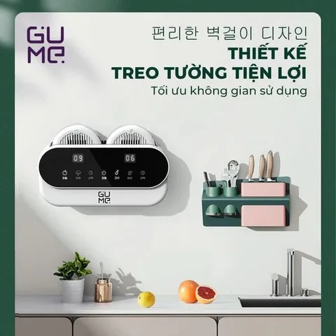 Máy Khử Khuẩn Thực Phẩm Gume GM6996 - Công Nghệ Điện Phân Hydroxyl An Toàn, Diệt Khuẩn 99,99% Cho Gia Đình Vệ Sinh Thực Phẩm Tối Ưu