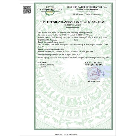 Siro BRAUER Vitamin D 400IU cho trẻ sơ sinh (10ml) - Tăng cường miễn dịch, hỗ trợ phát triển xương khỏe mạnh